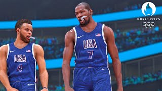 NBA 2K24 Olympics Mode  USA vs Serbia  Ultra Realistic Gameplay [upl. by Anauqes]