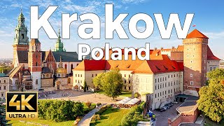 Krakow Poland Walking Tour 4k Ultra HD 60 fps  With Captions [upl. by Arratal]