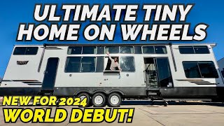 New ULTIMATE tiny home on wheels for 2024 2024 Forest River Wildwood 44VIEW Grand Lodge [upl. by Yardna]