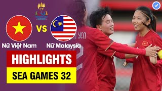 Highlights Việt Nam vs Malaysia  Siêu phẩm tuyệt đẹp mở màn  Huỳnh Như trình diễn đẳng cấp Châu Âu [upl. by Llebyram]