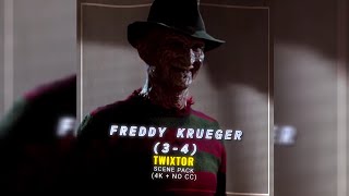 Freddy Krueger 34  Twixtor Scene Pack  4K  No CC [upl. by Ednutabab217]