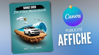 Comment Créer une Affiche Publicitaire sur Canva  Canva Affiche Tutoriel [upl. by Seugram985]