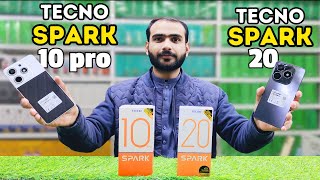 Tecno Spark 10 pro vs Tecno spark 20  spark10pro vs spark20 [upl. by Onitnelav80]