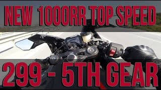 2017 CBR1000RR Top Speed 299 [upl. by Gerrald]