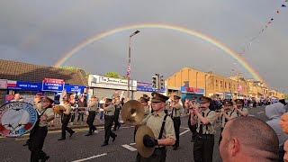 Greengairs Thistle Flute Band  Larkhall band parade 7thJune 2024 [upl. by Mayman]