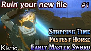 Stopping Time Essence Duping amp Trial of the Sword Skip  BotW Glitches amp Tricks [upl. by Flori]