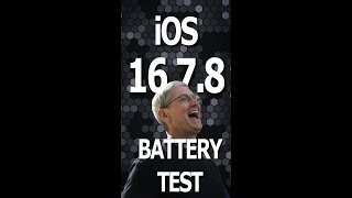 iPhone 8  iOS 1678 Battery Test  Performance Test [upl. by Eustatius]