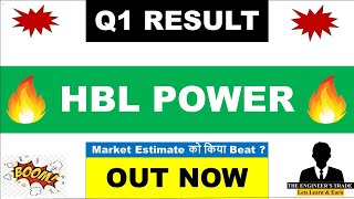 Hbl Power Q1 Results 2025  HBL power Results today  HBL power share latest news  HBL power Result [upl. by Anniram262]