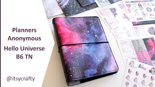 Planners Anonymous Hello Universe TN  Galaxy travelers notebook [upl. by Corin]