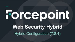 Hybrid Configuration  784  Forcepoint Web Security Hybrid [upl. by Ogden]