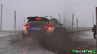 Jänner Rallye 2024  Day 2  Snow  Action  Mistakes [upl. by Faustine]