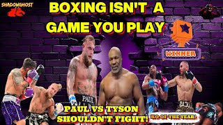 Jake Paul vs Mike Tyson shouldnt happenYou dont play Boxing KO of the Year Serrano vs Taylor 2 🥊 [upl. by Ajna923]