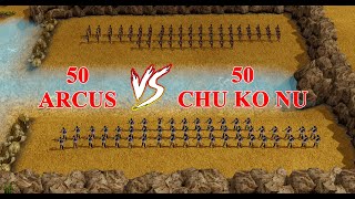 Age of Mythology  Arcus vs Chu Ko Nu [upl. by Nevets]