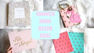 SUMMER HOME DECOR HAUL Homegoods Target TJ Maxx [upl. by Stalker]