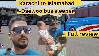 My Karachi To Islamabad Road Trip  Daewoo Sleeper Bus Review [upl. by Bernice]