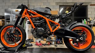 CUSTOM AIRBOX AND OHLINS SUSPENSION 2020 1290 SUPERDUKE SWAPPED RC8  Episode 4 [upl. by Wolcott]