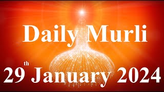 Daily Murli English 29 January 2024daily English murlimurli in EnglishEnglish murli todayMurli [upl. by Clorinda198]