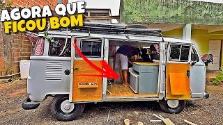 TIVE QUE TROCAR A GELADEIRA DA KOMBI DE LUGAR [upl. by Ripp]