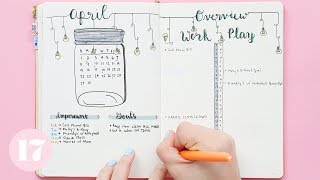 April 2018 Bullet Journal Setup  Plan With Me [upl. by Rudwik]