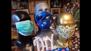 DIY FILTER MUNDNASENSCHUTZ MASKEN mit FILTEREinlege Tasche  RESPIRATOR SELBER NÄHENMaskeauf [upl. by Caitrin]