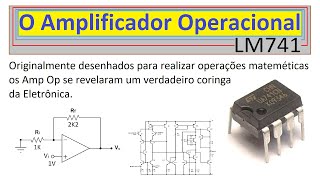 Componentes Eletrônico LM741 Amplificador Operacinal [upl. by Inoek]