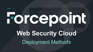 Deployment Methods  Forcepoint Web Security Cloud [upl. by Ogires654]