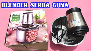 CARA PASANG CHOPPER PHILIPS HR2560 REVIEW Blender Philips Serba Guna Dan Cara Pasang Pisau Blender [upl. by Nosmas]