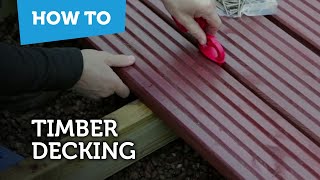 How To Build amp Lay Timber Decking [upl. by Gobert656]