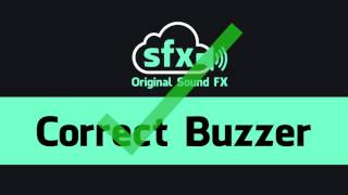 Correct Buzzer Sound Effect [upl. by Kcirtemed]