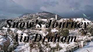 Neige Journey to Ain Draham and Beni mtir  Snowing [upl. by Nuahsyd]