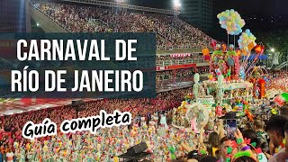 CARNAVAL de RÍO DE JANEIRO 🎉 ¿Qué entrada comprar 🤔 ¿Cómo llegar al Sambódromo  Toda la info [upl. by Nanice]