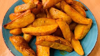 Crispy OvenBaked Potato Wedges Recipe [upl. by Rizzo601]