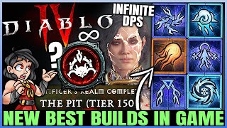 Diablo 4  ULTIMATE Top 5 Best HIGHEST DAMAGE Season 5 Sorcerer Builds Horde Pit Best Build Guide [upl. by Enilec586]