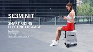 AirwheelBest Smart electric Rideable Luggage Suitcase with Charging Port of 2021 [upl. by Ariam]