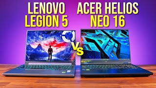 Best MidRange 16quot Gaming Laptop Lenovo Legion 5i vs Acer Helios Neo 16 2024 [upl. by Nilatak]