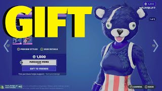 Fortnite Gifting Skins [upl. by Yrollam]