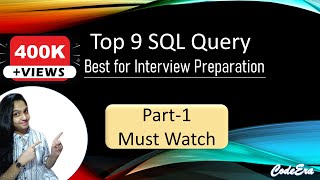 Top 9 SQL queries for interview  SQL Tutorial  Interview Question [upl. by Tloh]