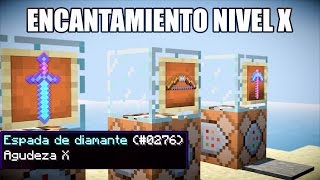 Como ENCANTAR A NIVEL X o INFINITO  TRUCO de COMANDOS MINECRAFT 112  111  1102 ESPAÑOL [upl. by Trawets]