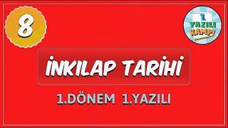 8 Sınıf İnkılap Tarihi  1 Dönem 1 Yazılıya Hazırlık [upl. by Gagliano]