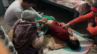 Madhuri madam ke injection 💉laga diya dard ka 😭 injection funny video  nandrani official vlogs [upl. by Duntson481]