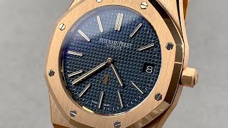 Audemars Piguet Royal Oak quotJumboquot ExtraThin 15202OROO1240OR01 Audemars Piguet Watch Review [upl. by Kilby201]