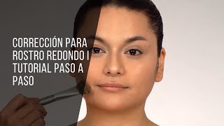 CORRECCIÓN PARA ROSTRO REDONDO TUTORIAL PASO A PASO  TUMAKEUP [upl. by Kenlee]