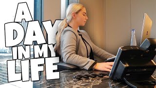 A REALISTIC DAY IN MY LIFE AS A RECEPTIONIST  HOLLYANNALISA [upl. by Lerrej]