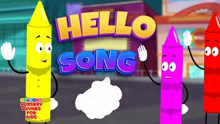 Hello Song amp Many More Preschool Rhymes For Kids [upl. by Onifur]