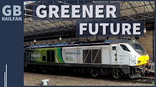 Chiltern Railways Greener Future Class 68 68014 at Huddersfield  19032024 [upl. by Inwat783]