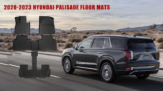 Installation of floor mats for 20202024 Hyundai Palisade [upl. by Anaitit]