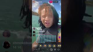 Trippie Redd Full Instagram Live Jetskiing with the dolphins amp more  10302019 [upl. by Nancee]