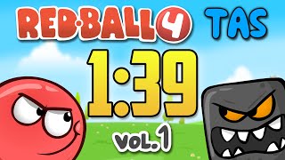 Red Ball 4 Volume 1 Any TAS in 139733 [upl. by At]