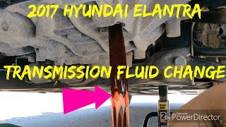 HOWTO 2017 ELANTRA TRANSMISSION FLUID CHANGE [upl. by Scully]