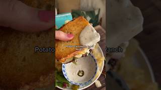 AIR FRIED Potato Chip Jalapeño Ranch Burgers 🍔🤗 So crispy airfryerrecipes burgers recipevideo [upl. by Ingraham19]